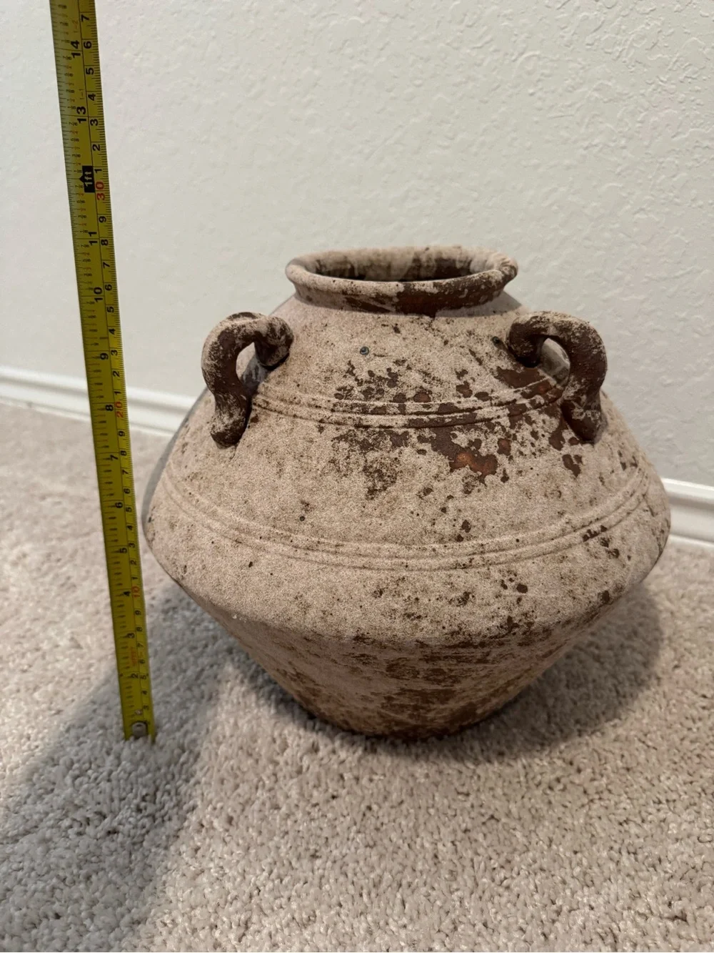 Rustic Brown Ceramic Vase